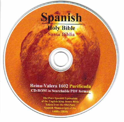 Spanish Holy Bible Valera 1602 Purificada on CD-ROM